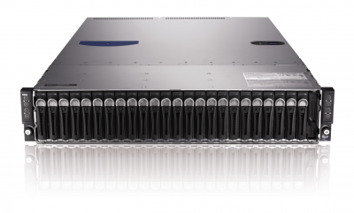 Сервер Dell PowerEdge C6220, 8 процессоров Intel Xeon 8C E5-2680 2.70GHz, 128GB DRAM, 24 отсека под HDD 2.5"