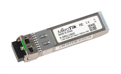 Модуль Mikrotik SFP оптический, 1.25G, дальность до 80км, 1550нм