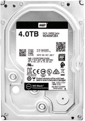 Жесткий диск Western Digital Black 4TB 3.5" 7.2k 256Mb SATA