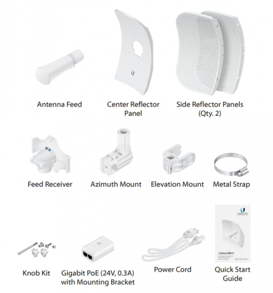 Беспроводной мост Ubiquiti LiteBeam 5AC Gen2, 5GHz, 23dBi LBE-5AC-Gen2