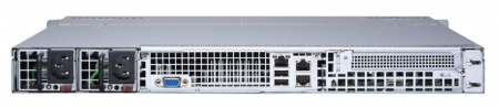 Платформа Supermicro 1U SYS-6019P-MTR, До двух процессоров Intel Xeon Scalable, DDR4, 4x3,5" HDD SATA, 2x1000Base-T SYS-6019P-MTR