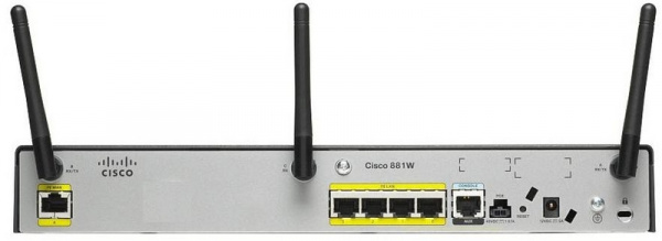 Маршрутизатор Cisco 881, 802.11n CISCO881W-GN-A-K9