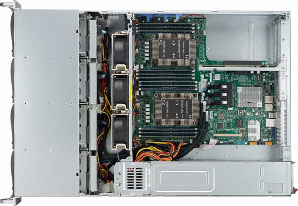Платформа Supermicro 2U SYS-6029P-WTRT, Два процессора Intel Xeon Scalable, DDR4, 12x3,5" HDD SATA, 2x10Gbase-T SYS-6029P-WTRT