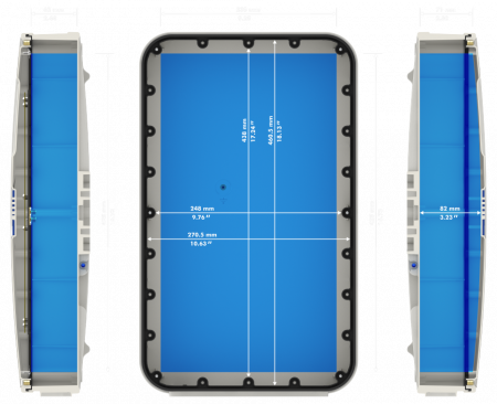 Антенна секторная WIBOX 5,1 - 5,9 ГГц, 19dBi, 45° WiBOX SA 5-45-19V